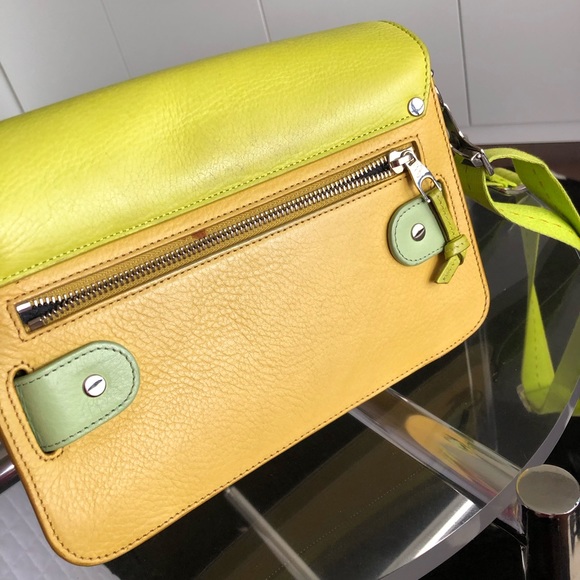 PROENZA SCHOULER Yellow Colorblock Leather PS11 - Picture 4 of 7